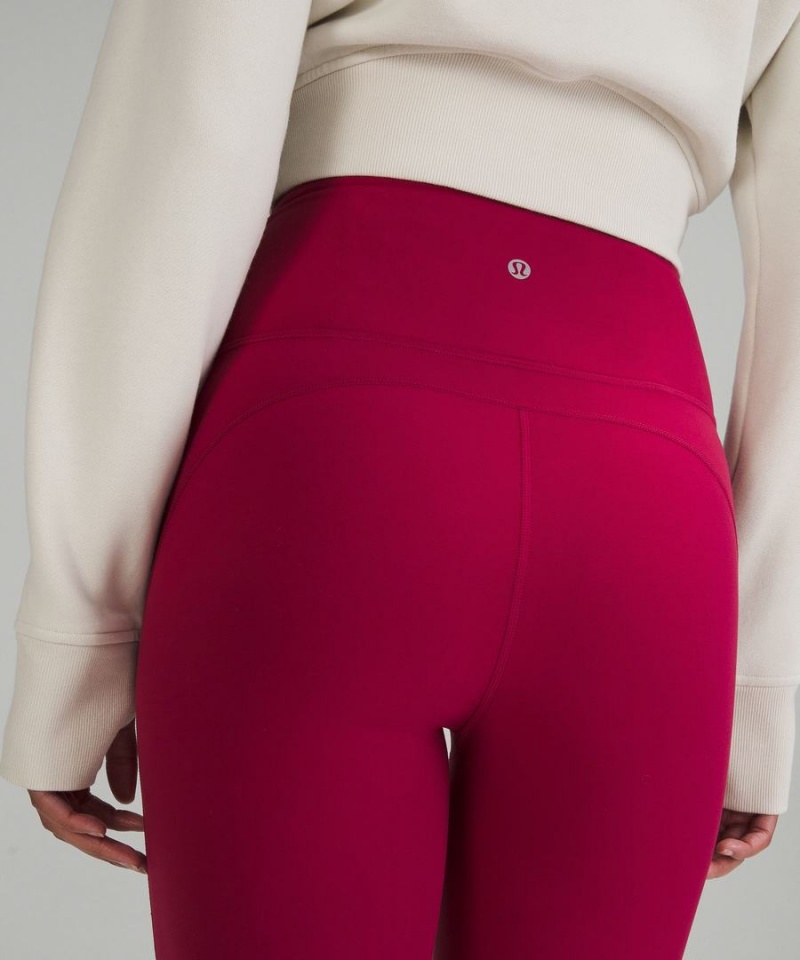 Leggins Lululemon Groove Super-High-Rise Flared Nulu Regular Mujer Burdeos Chile | 047TFQHKM