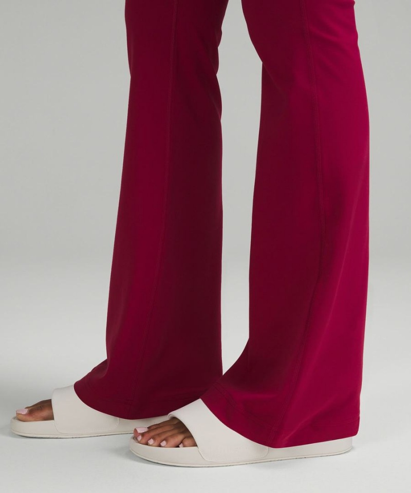Leggins Lululemon Groove Super-High-Rise Flared Nulu Regular Mujer Burdeos Chile | 047TFQHKM
