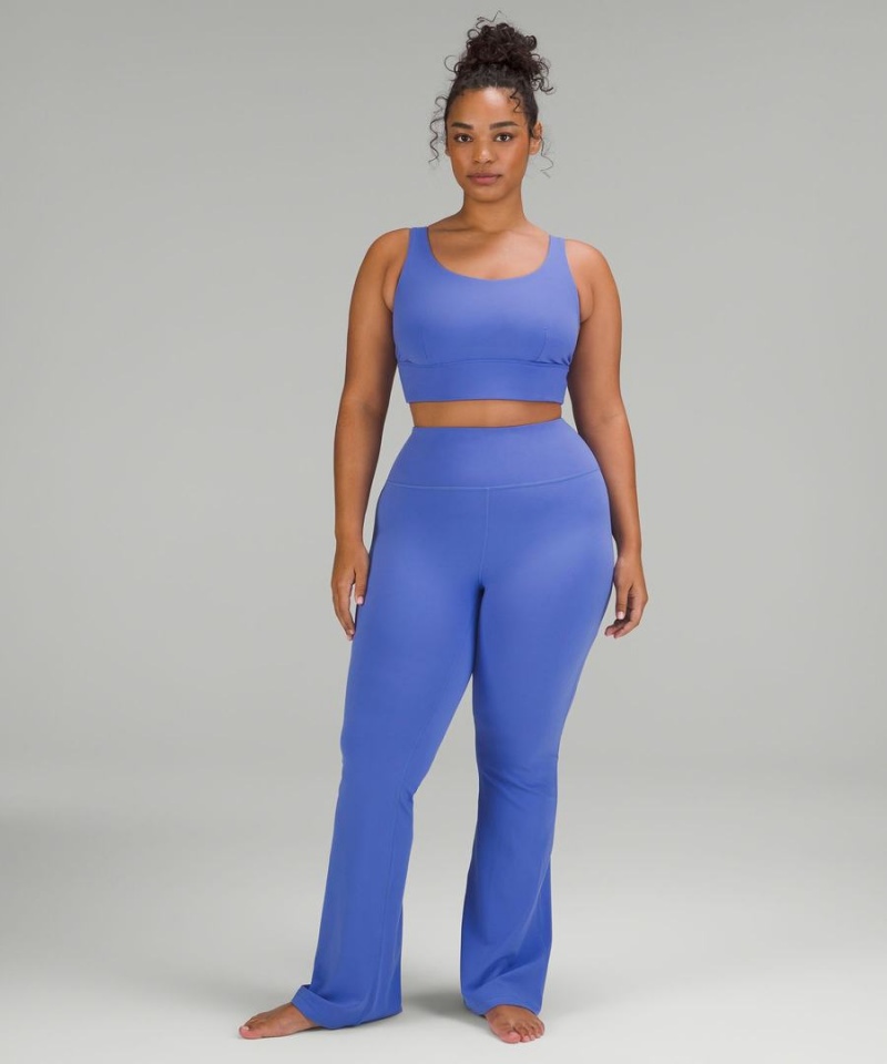 Leggins Lululemon Groove Super-High-Rise Flared Nulu Regular Mujer Indigo Chile | 402IVEXKB