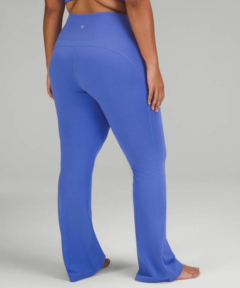 Leggins Lululemon Groove Super-High-Rise Flared Nulu Regular Mujer Indigo Chile | 402IVEXKB