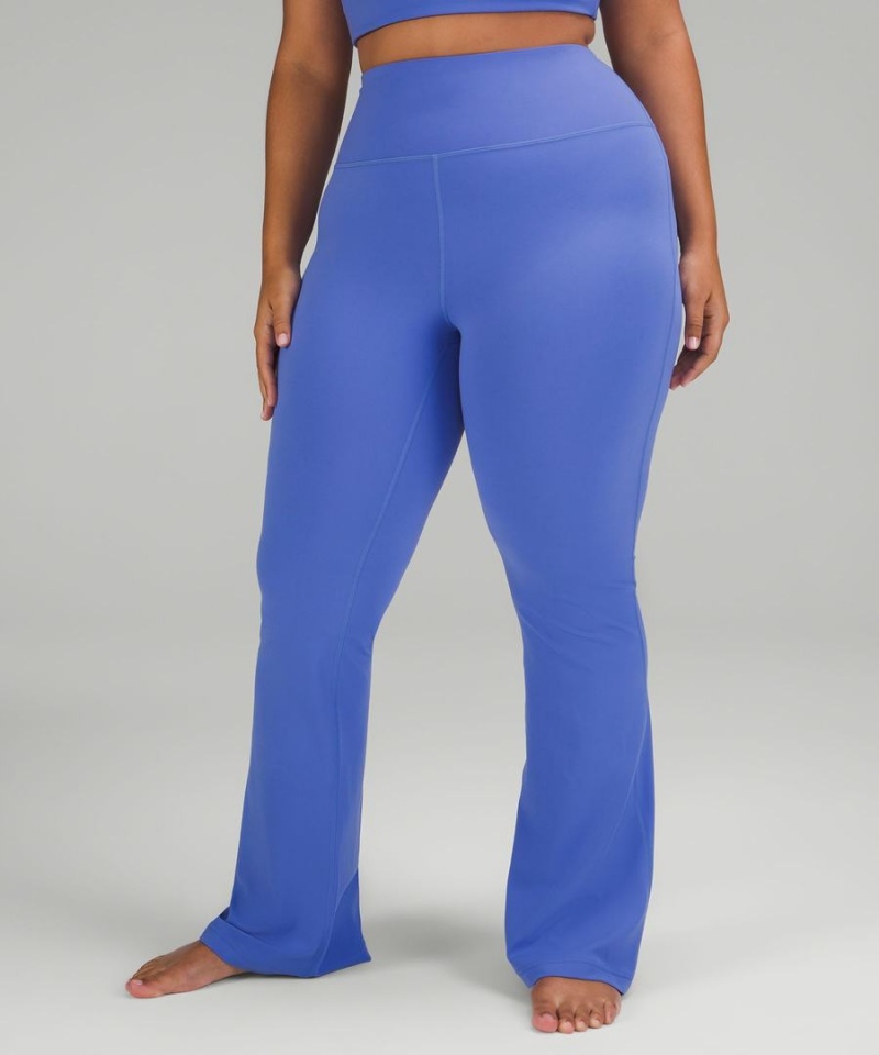 Leggins Lululemon Groove Super-High-Rise Flared Nulu Regular Mujer Indigo Chile | 402IVEXKB