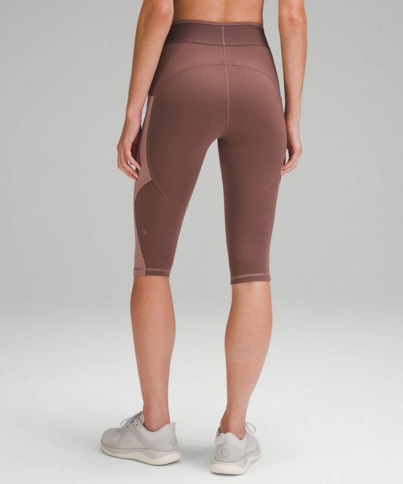 Leggins Lululemon Logo Waistband Everlux Entrenamiento Crop 15