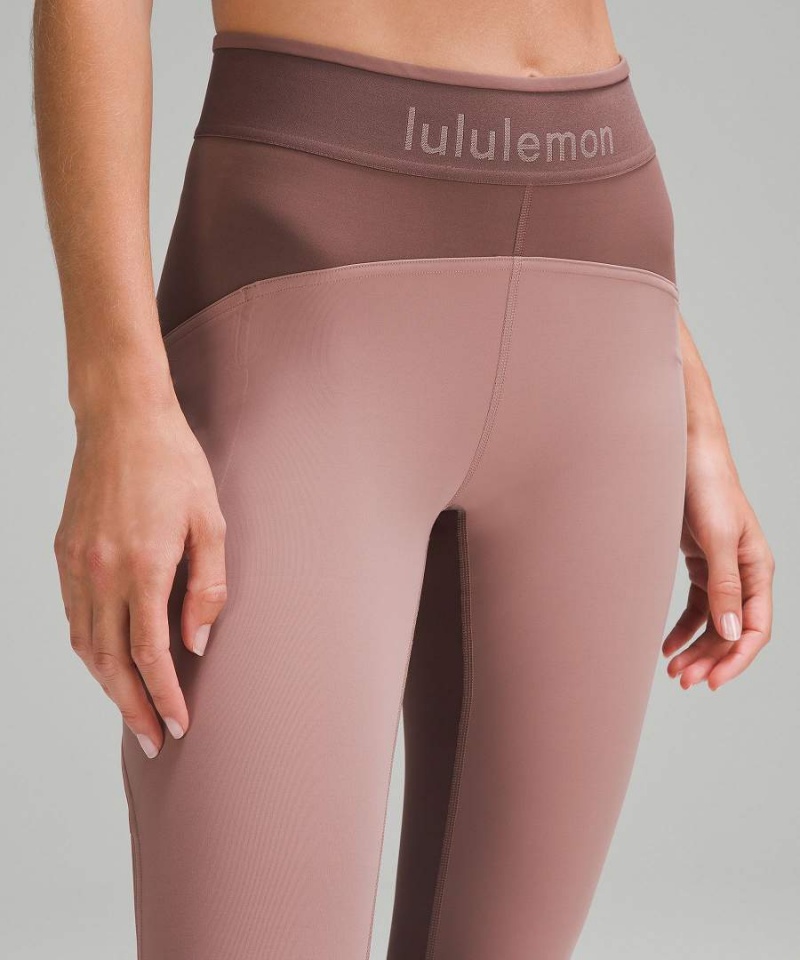 Leggins Lululemon Logo Waistband Everlux Entrenamiento Crop 15