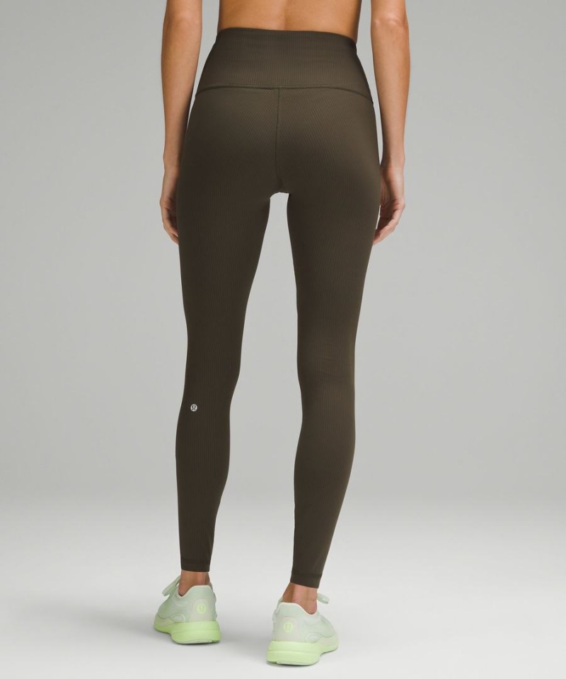 Leggins Lululemon Wunder Train High-Rise Acanalado 28
