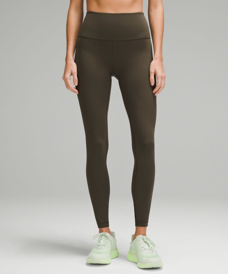 Leggins Lululemon Wunder Train High-Rise Acanalado 28\