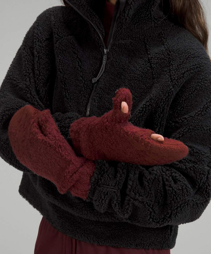 Mitones Lululemon Ombre Knit Textured Mujer Rojas Burdeos Rojas Burdeos Chile | 203QARCXB