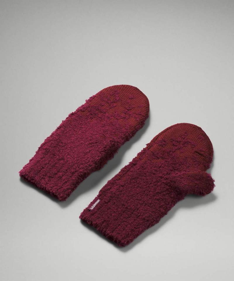 Mitones Lululemon Ombre Knit Textured Mujer Rojas Burdeos Rojas Burdeos Chile | 203QARCXB