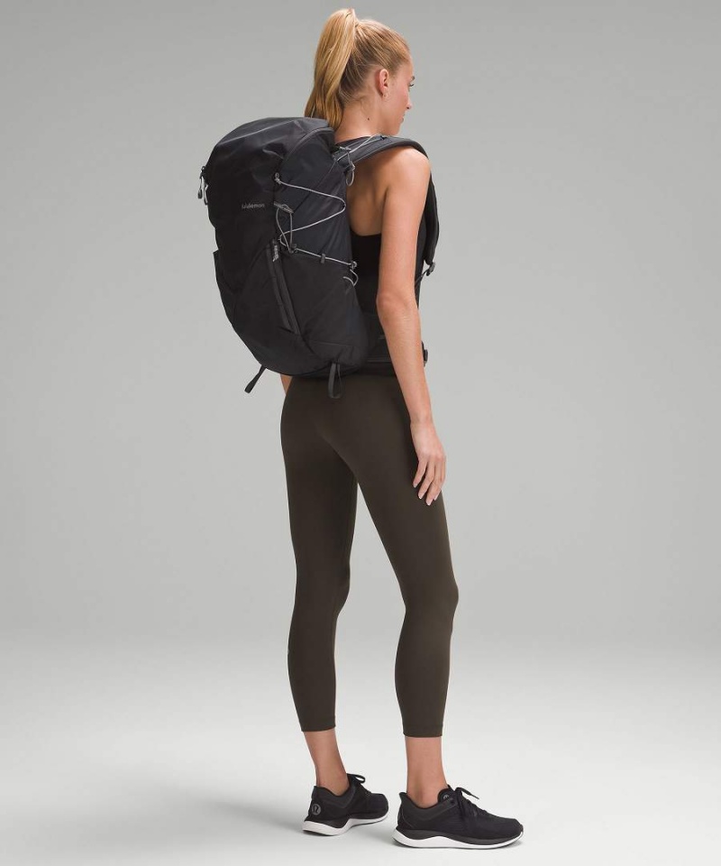 Mochilas Lululemon All Deporte 28L Mujer Negras Negras Gris Oscuro Chile | 104ITCKLF