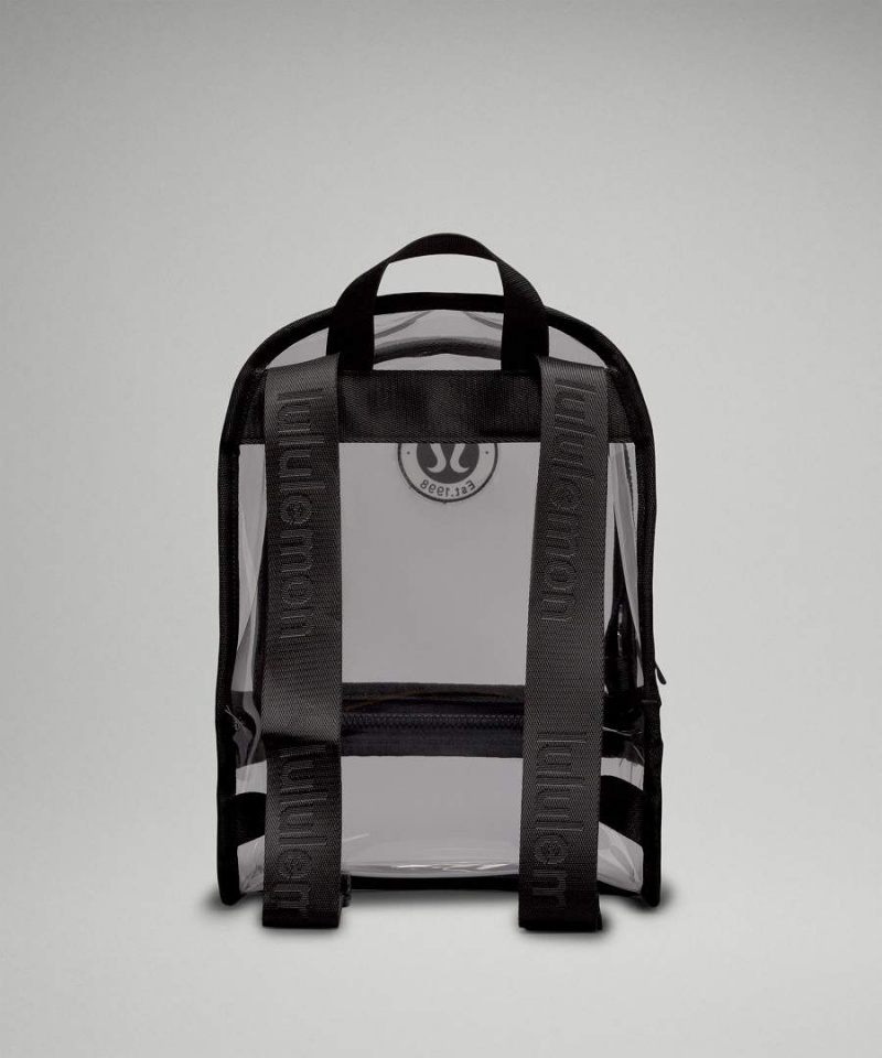 Mochilas Lululemon Clear Mini 10L Logo Mujer Negras Chile | 509GKRJAM