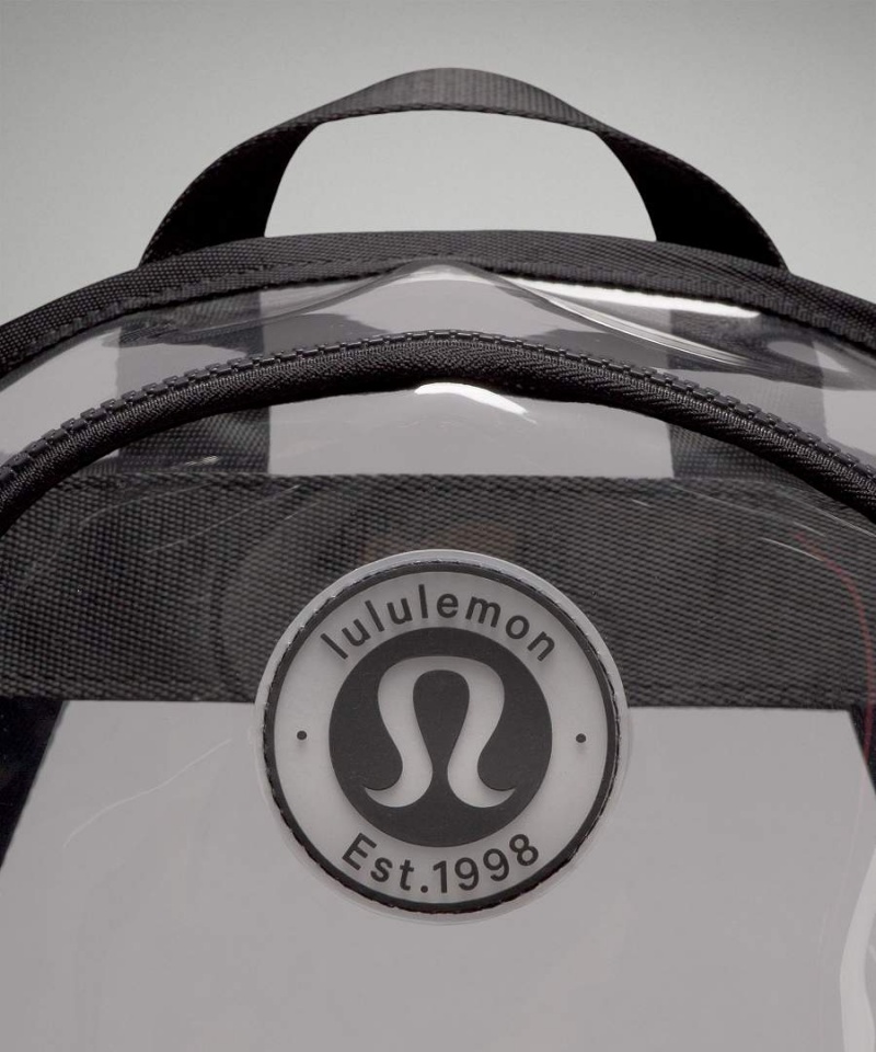 Mochilas Lululemon Clear Mini 10L Logo Mujer Negras Chile | 509GKRJAM