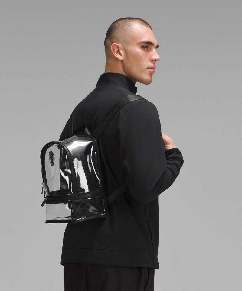 Mochilas Lululemon Clear Mini 10L Logo Mujer Negras Chile | 509GKRJAM