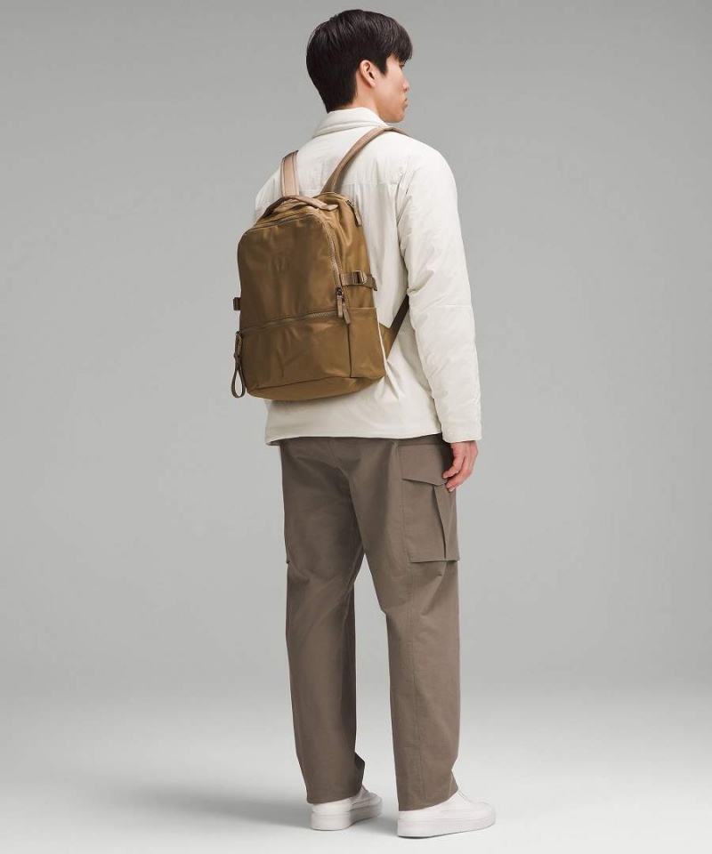 Mochilas Lululemon New Crew 22L Hombre Kaki Chile | 837CJGZFV