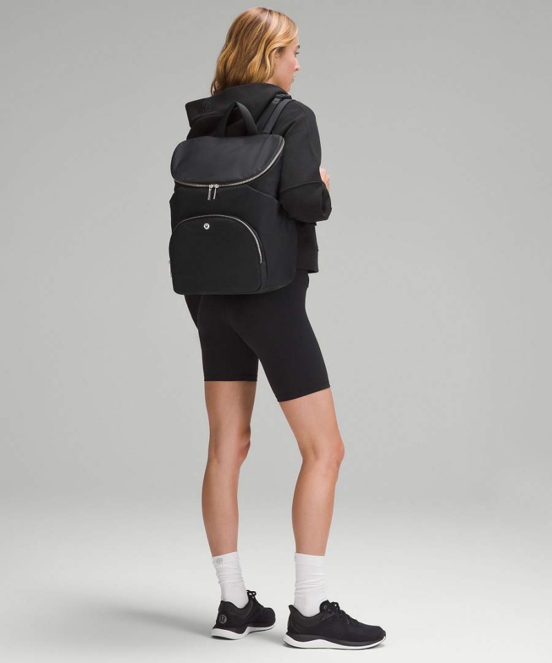 Mochilas Lululemon New Parent 17L Mujer Negras Plateadas Chile | 201EMHYFB