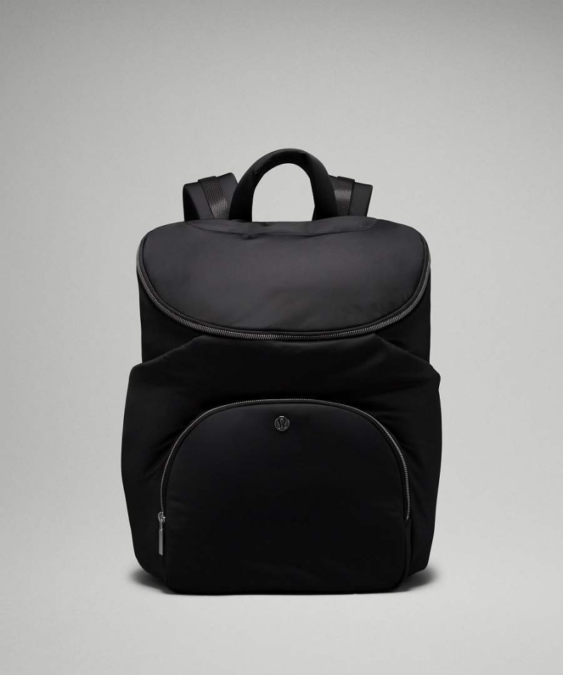 Mochilas Lululemon New Parent 17L Mujer Negras Plateadas Chile | 201EMHYFB