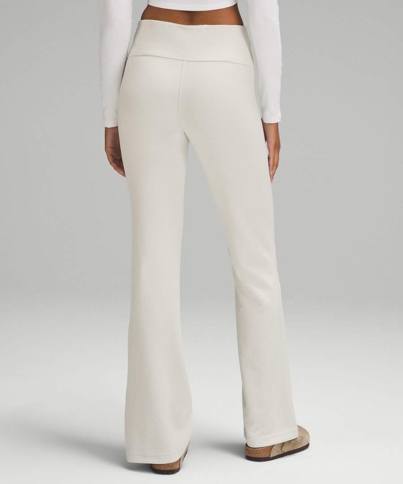 Pantalon Deportivo Lululemon Brushed Softstreme Acanalado Zip Flared Pant 32.5