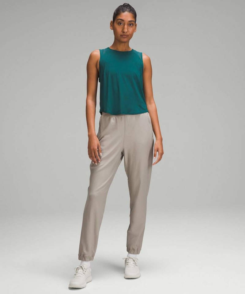Pantalon Jogger Lululemon Adapted State High-Rise Fleece Full Length Mujer Gris Chile | 218QJLUOD