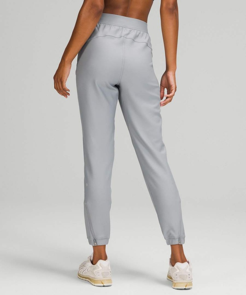 Pantalon Jogger Lululemon Adapted State High-Rise Fleece Full Length Mujer Gris Chile | 617NIFKZG
