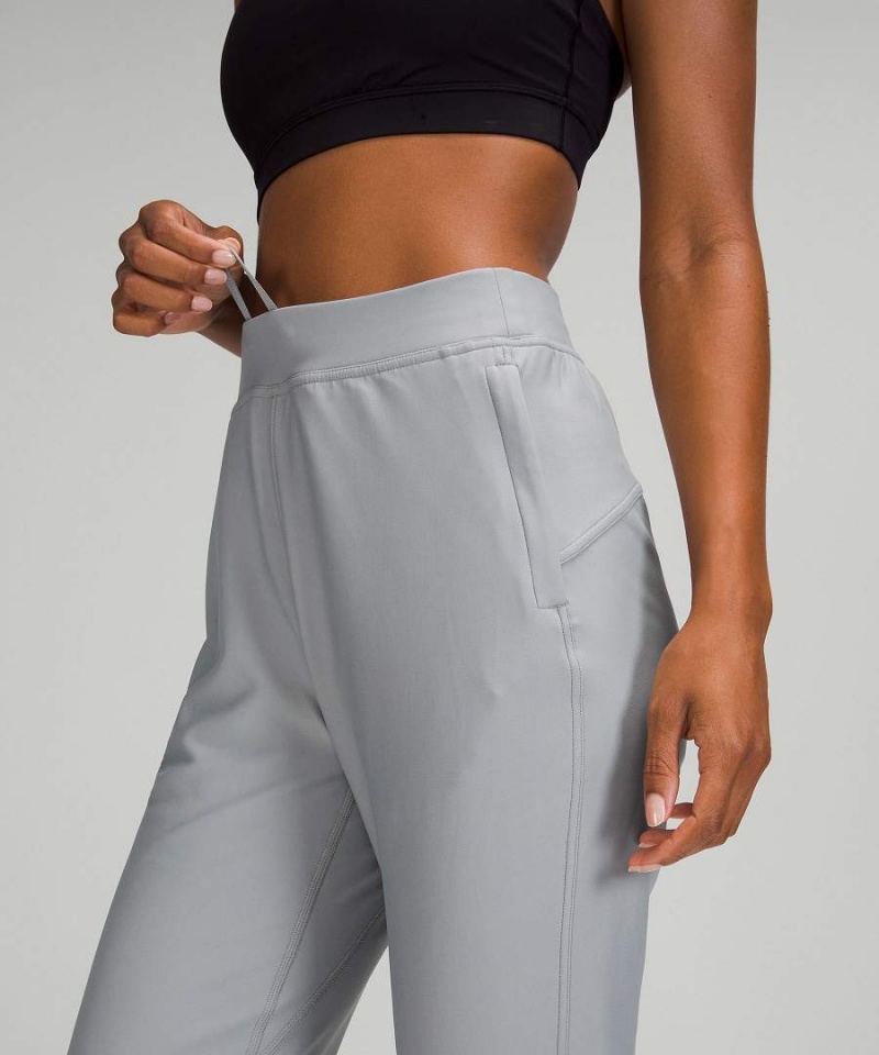 Pantalon Jogger Lululemon Adapted State High-Rise Fleece Full Length Mujer Gris Chile | 617NIFKZG