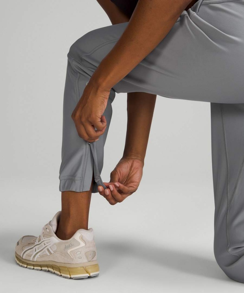 Pantalon Jogger Lululemon Adapted State High-Rise Fleece Full Length Mujer Gris Chile | 617NIFKZG