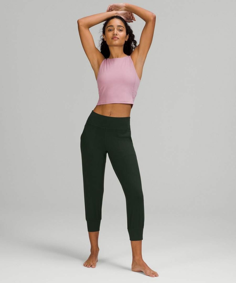 Pantalon Jogger Lululemon Align™ High-Rise Cropped Mujer Marrones Verde Chile | 972TSPJAM