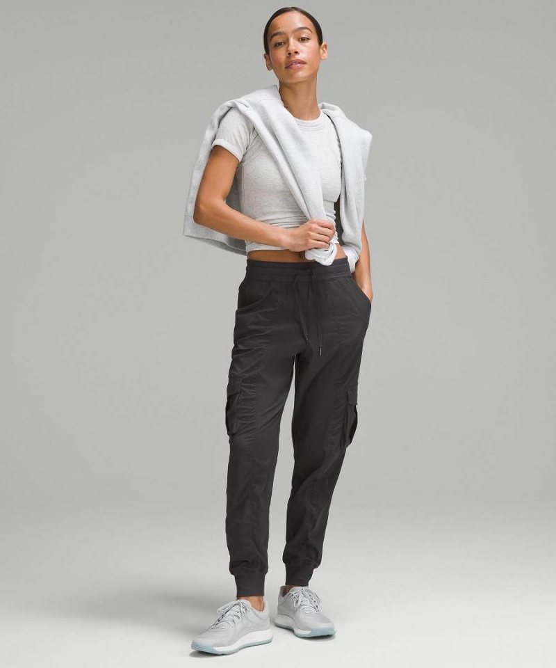 Pantalon Jogger Lululemon Dance Studio Relaxed-Fit Mid-Rise Cargo Mujer Gris Oscuro Chile | 428AEXZNS