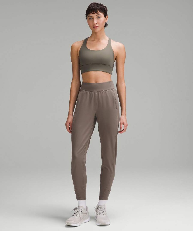 Pantalon Jogger Lululemon It's Rulu Run Fleece High-Rise Full Length Mujer Gris Chile | 620XJYHWS