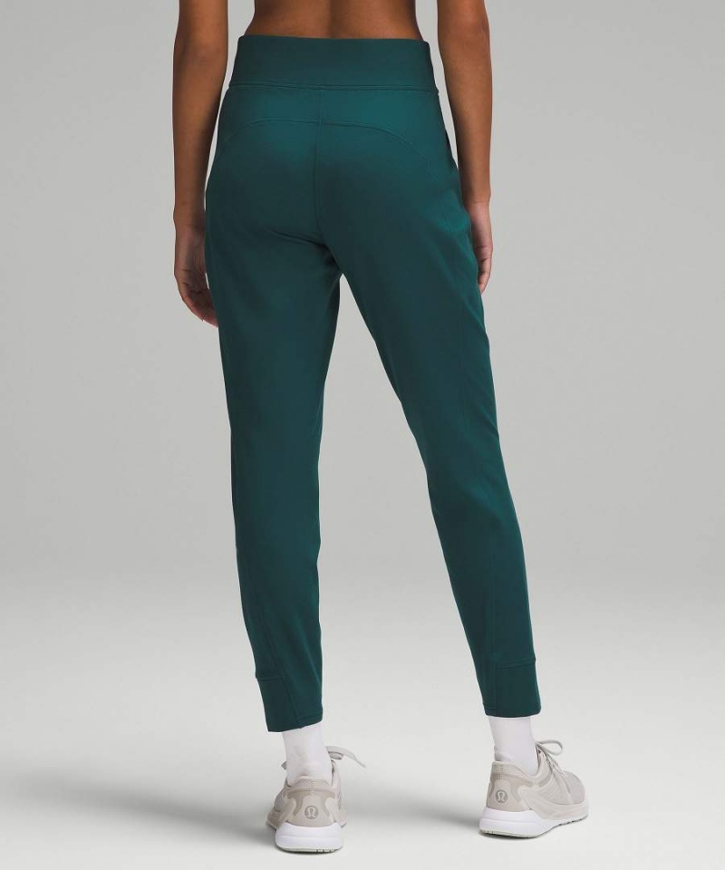 Pantalon Jogger Lululemon It's Rulu Run Fleece High-Rise Full Length Mujer Turquesa Chile | 830WGYJZE