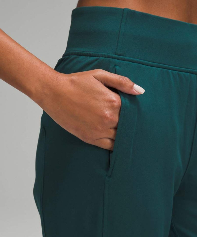 Pantalon Jogger Lululemon It's Rulu Run Fleece High-Rise Full Length Mujer Turquesa Chile | 830WGYJZE