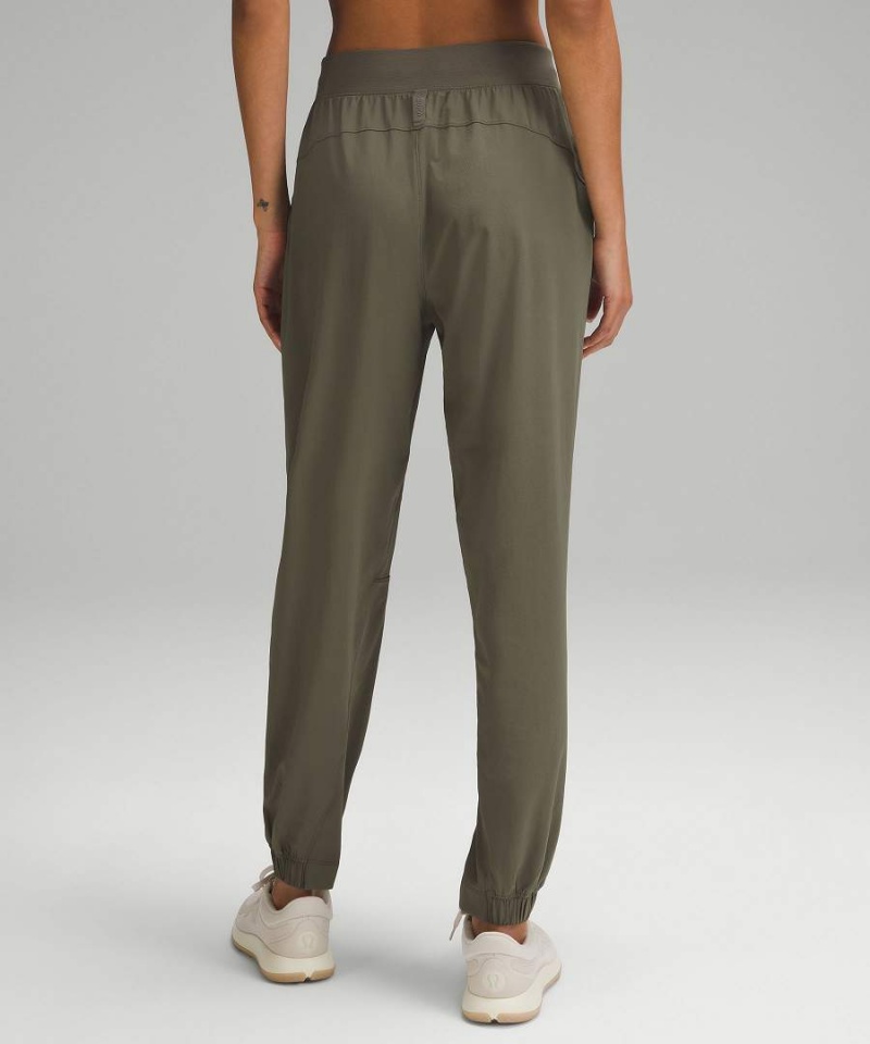 Pantalon Jogger Lululemon License to Train High-Rise Mujer Verde Oscuro Chile | 372UXGCFW