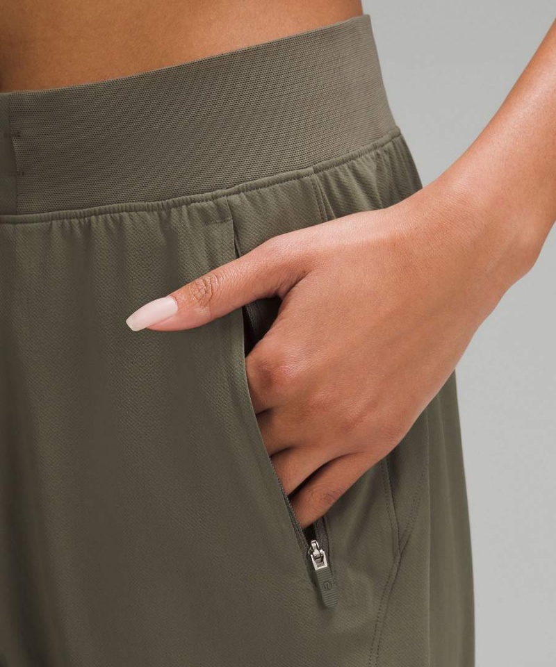 Pantalon Jogger Lululemon License to Train High-Rise Mujer Verde Oscuro Chile | 372UXGCFW