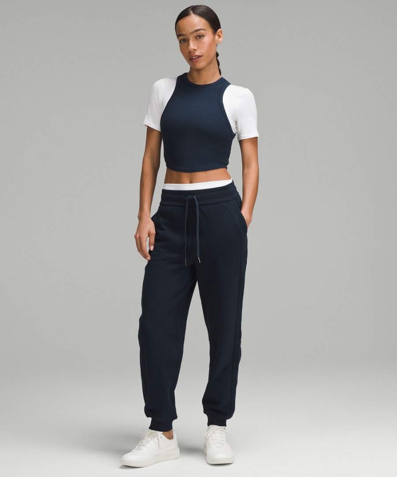 Pantalon Jogger Lululemon Scuba High-Rise Relaxed Full Length Mujer Azul Marino Chile | 982JAUNPD
