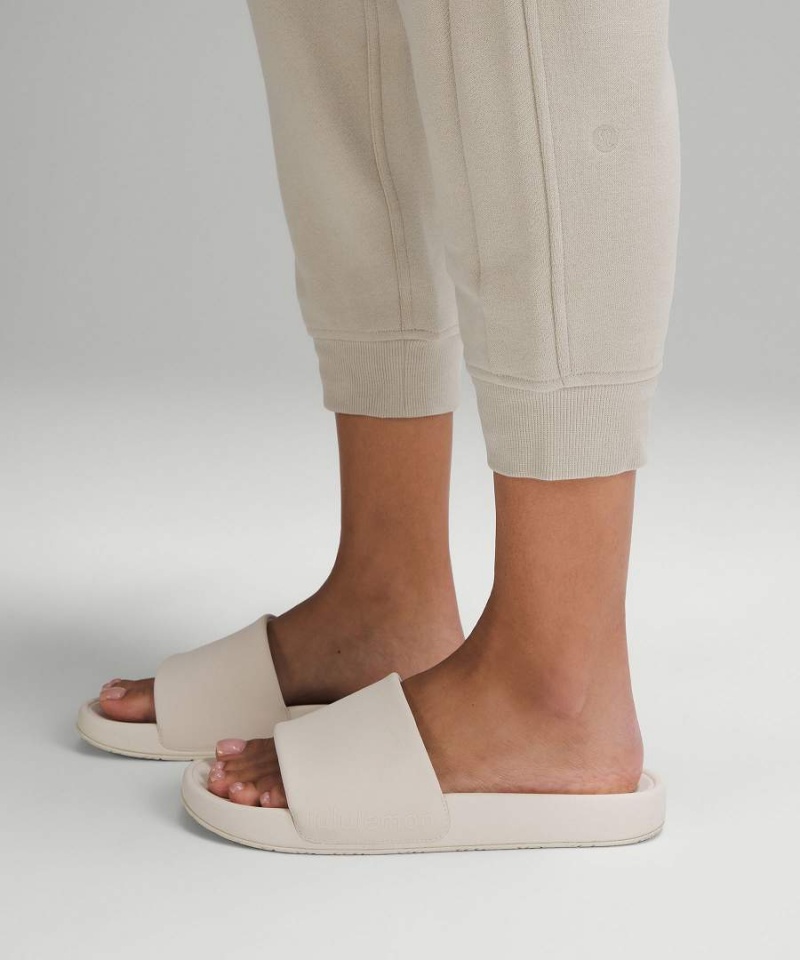 Pantalon Jogger Lululemon Scuba High-Rise Cropped Mujer Beige Chile | 574WRYCJL