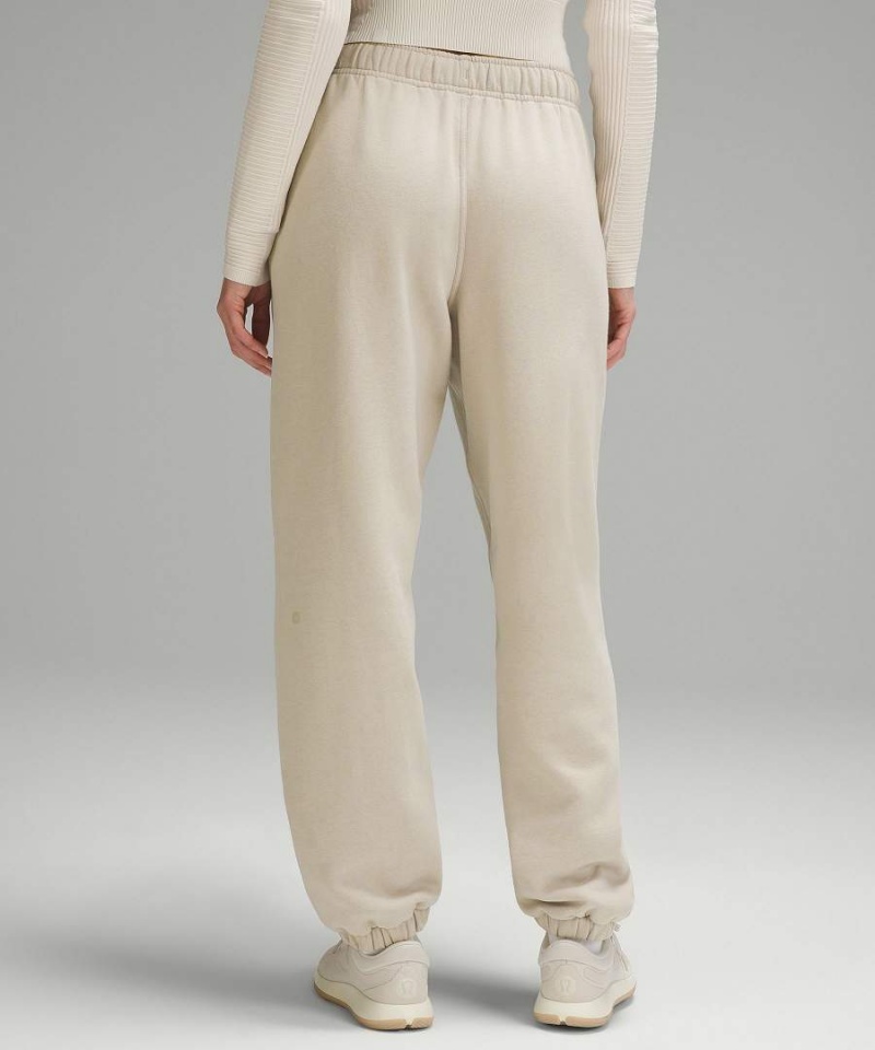 Pantalon Jogger Lululemon Scuba Mid-Rise Oversized Regular Mujer Beige Chile | 127NGARCJ