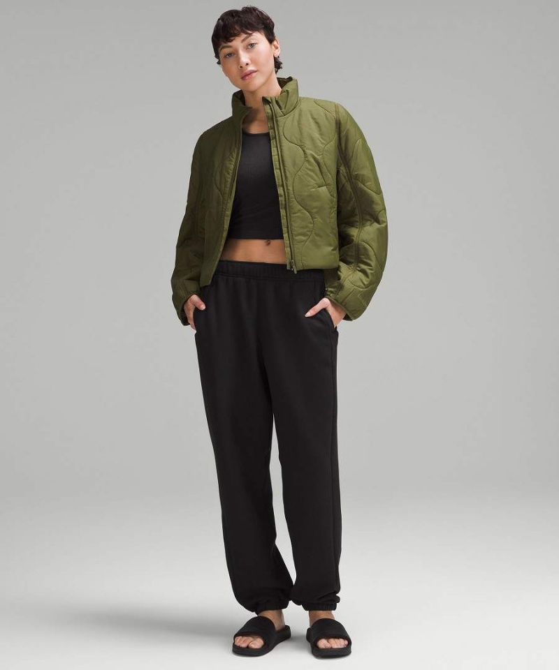 Pantalon Jogger Lululemon Scuba Mid-Rise Oversized Corta Mujer Negras Chile | 716CTXMSA