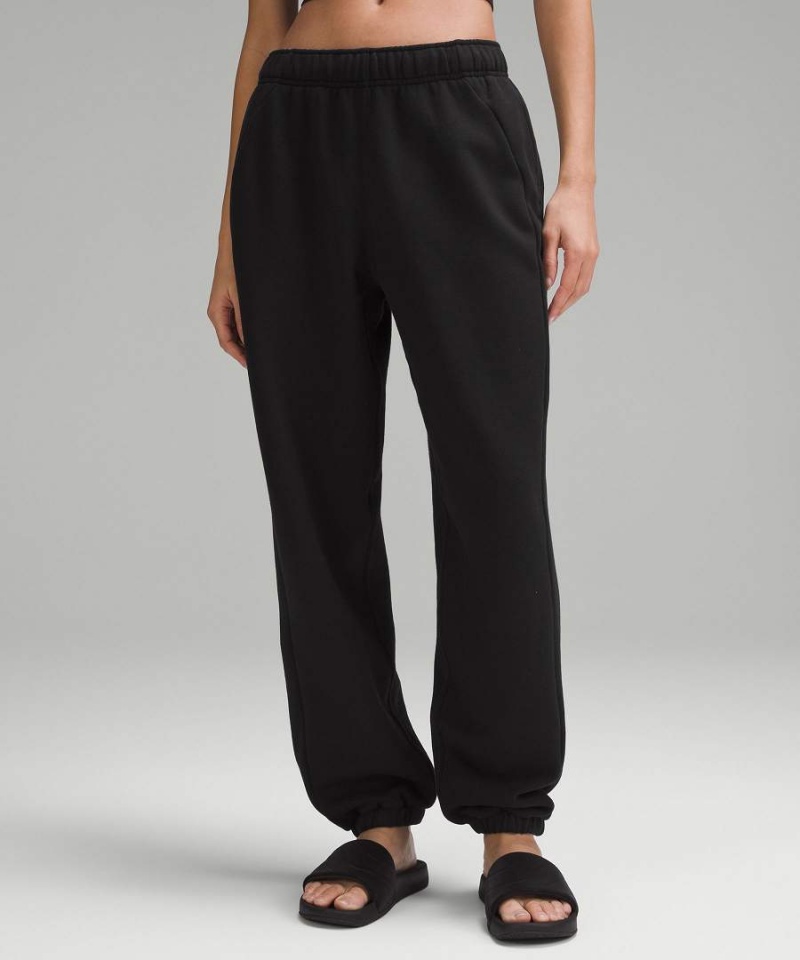 Pantalon Jogger Lululemon Scuba Mid-Rise Oversized Corta Mujer Negras Chile | 716CTXMSA