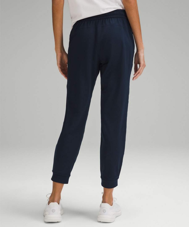 Pantalon Jogger Lululemon Soft Jersey Classic-Fit Mid-Rise Mujer Azul Marino Chile | 906DWMTEK
