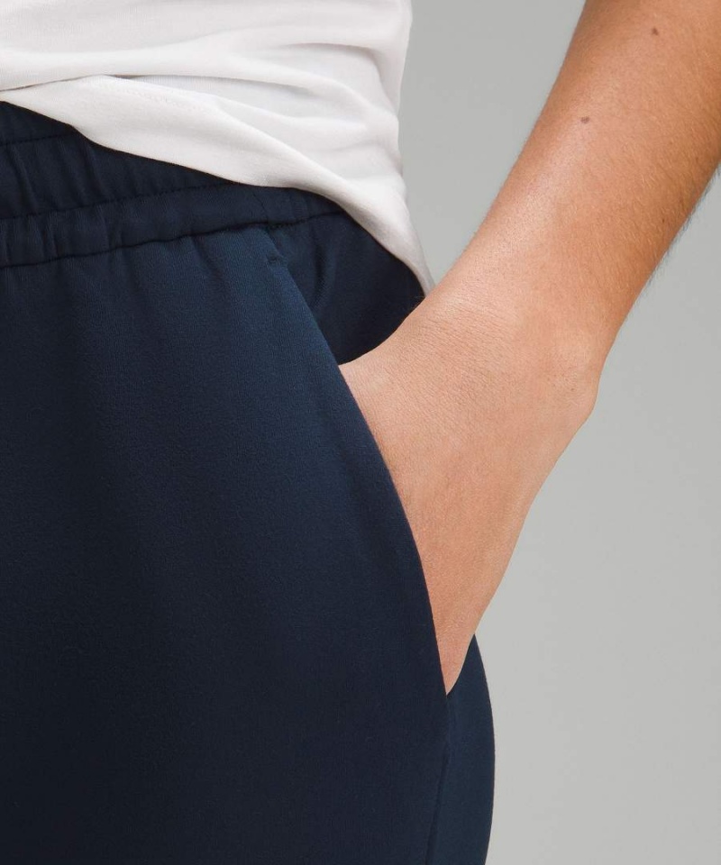 Pantalon Jogger Lululemon Soft Jersey Classic-Fit Mid-Rise Mujer Azul Marino Chile | 906DWMTEK