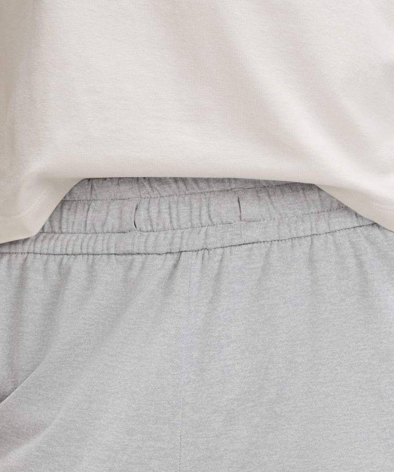 Pantalon Jogger Lululemon Soft Jersey Classic-Fit Mid-Rise Cropped Mujer Gris Claro Chile | 265TXCHDN