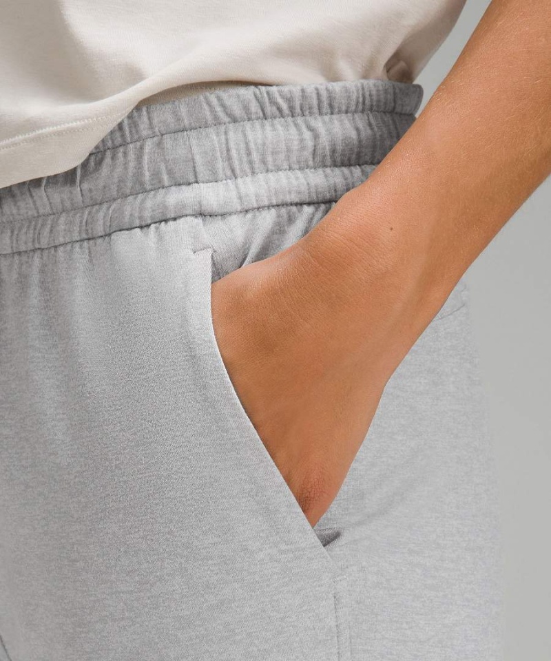 Pantalon Jogger Lululemon Soft Jersey Classic-Fit Mid-Rise Cropped Mujer Gris Claro Chile | 265TXCHDN