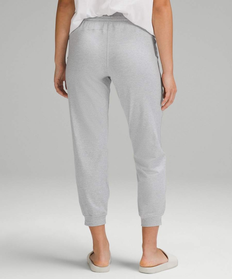 Pantalon Jogger Lululemon Soft Jersey Classic-Fit Mid-Rise Mujer Gris Claro Chile | 398STGZOX