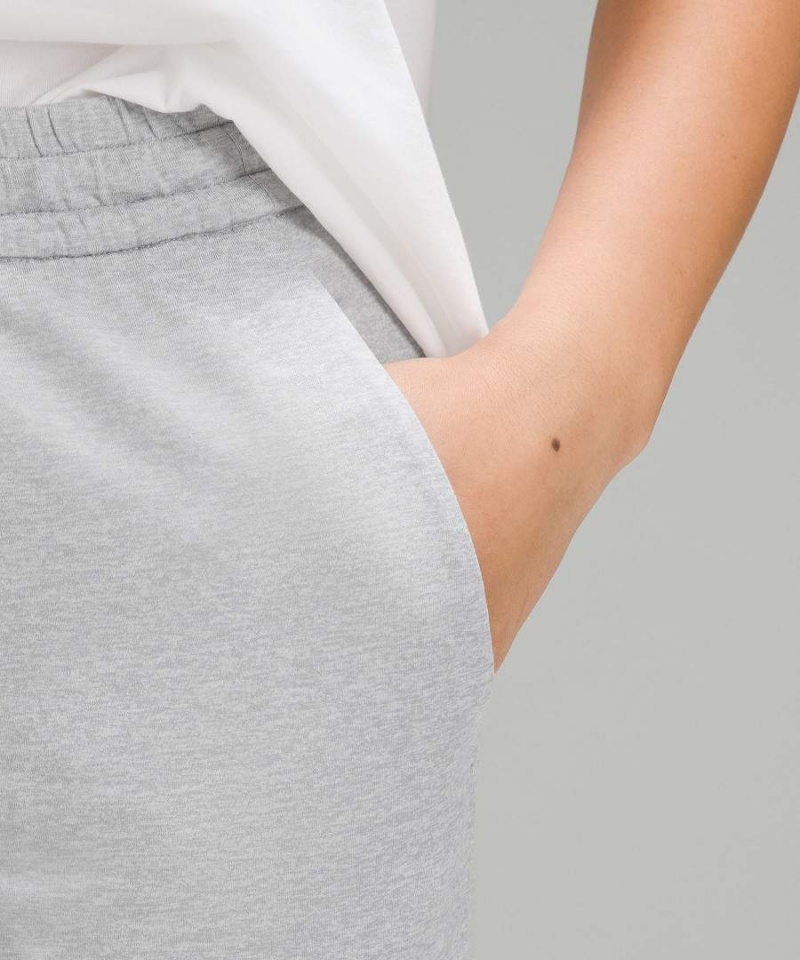 Pantalon Jogger Lululemon Soft Jersey Classic-Fit Mid-Rise Mujer Gris Claro Chile | 398STGZOX
