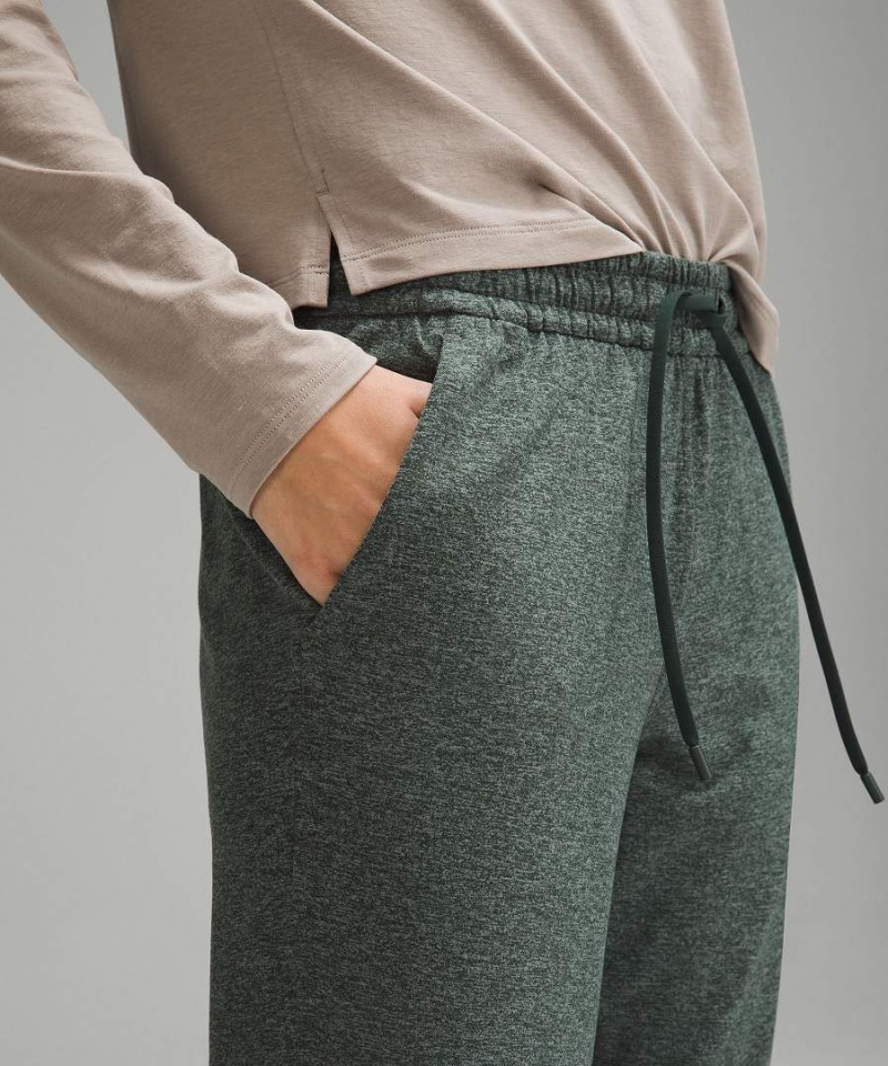 Pantalon Jogger Lululemon Soft Jersey Classic-Fit Mid-Rise Cropped Mujer Verde Chile | 096UXNLQY