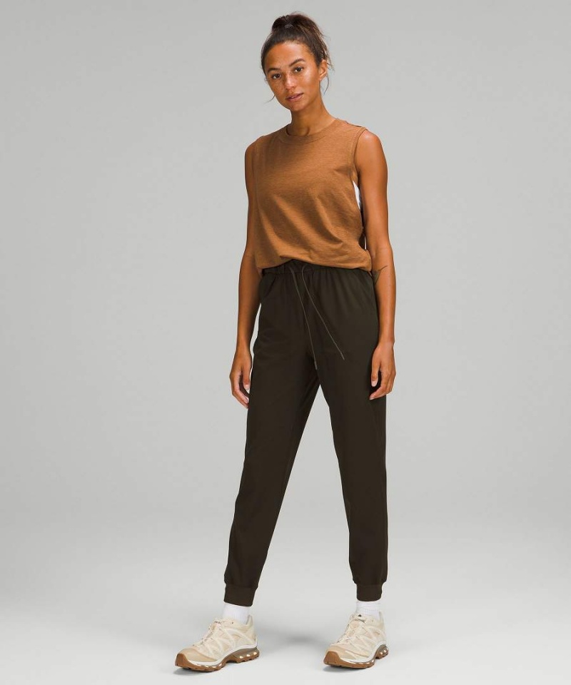 Pantalon Jogger Lululemon Stretch High-Rise Mujer Verde Oliva Oscuro Chile | 023AMKHID