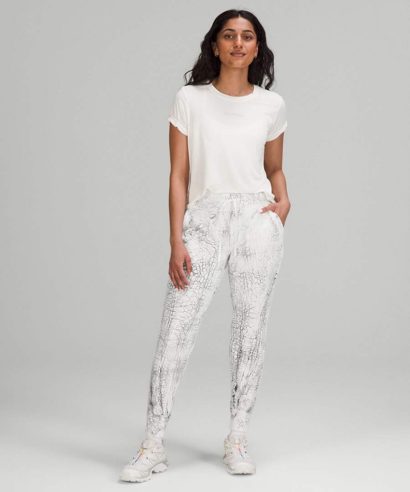 Pantalon Jogger Lululemon Warm Down 7/8 Length Mujer Blancas Negras Chile | 043SZHVDM