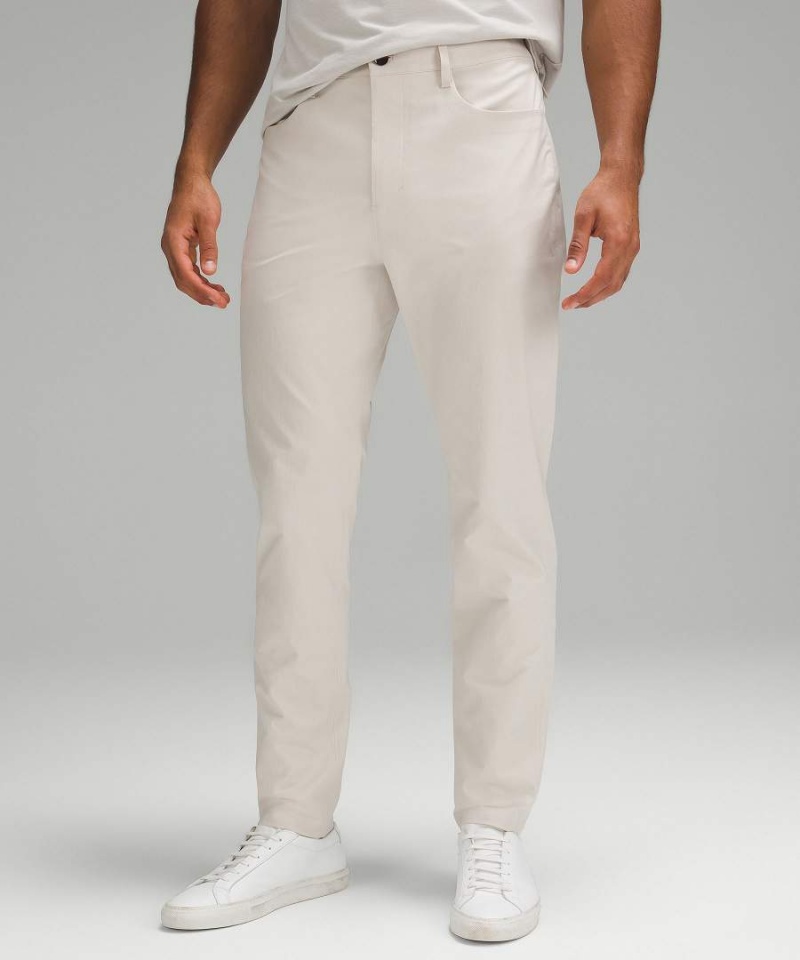 Pantalon Lululemon ABC Bonded Twill 5 Pocket Hombre Beige Blancas Chile | 641NPTDYH
