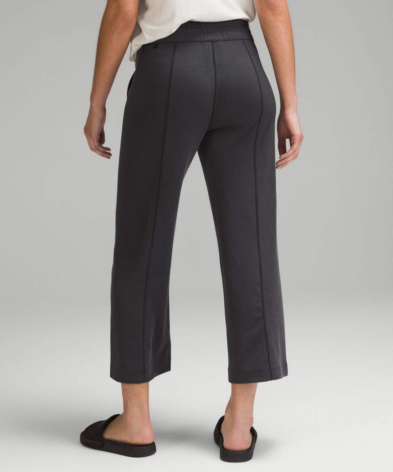 Pantalon Lululemon Acanalado Softstreme Mid-Rise Anchos-Leg Cropped 25