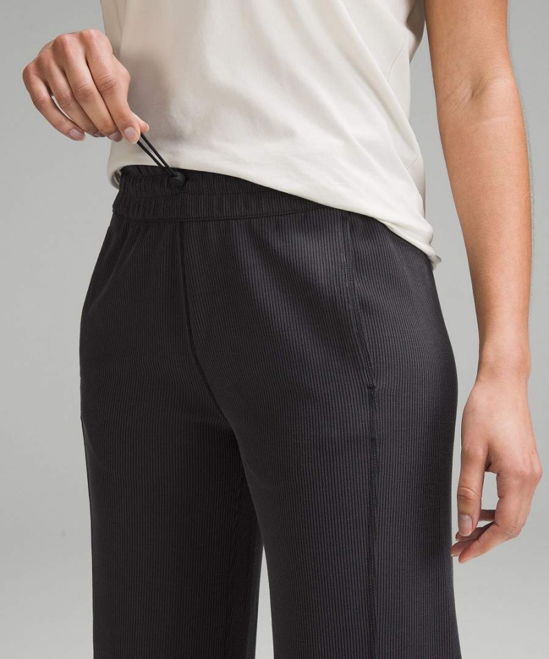 Pantalon Lululemon Acanalado Softstreme Mid-Rise Anchos-Leg Cropped 25