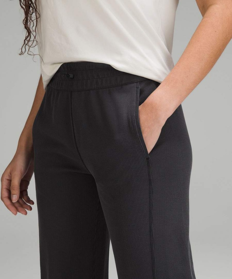 Pantalon Lululemon Acanalado Softstreme Mid-Rise Anchos-Leg Cropped 25