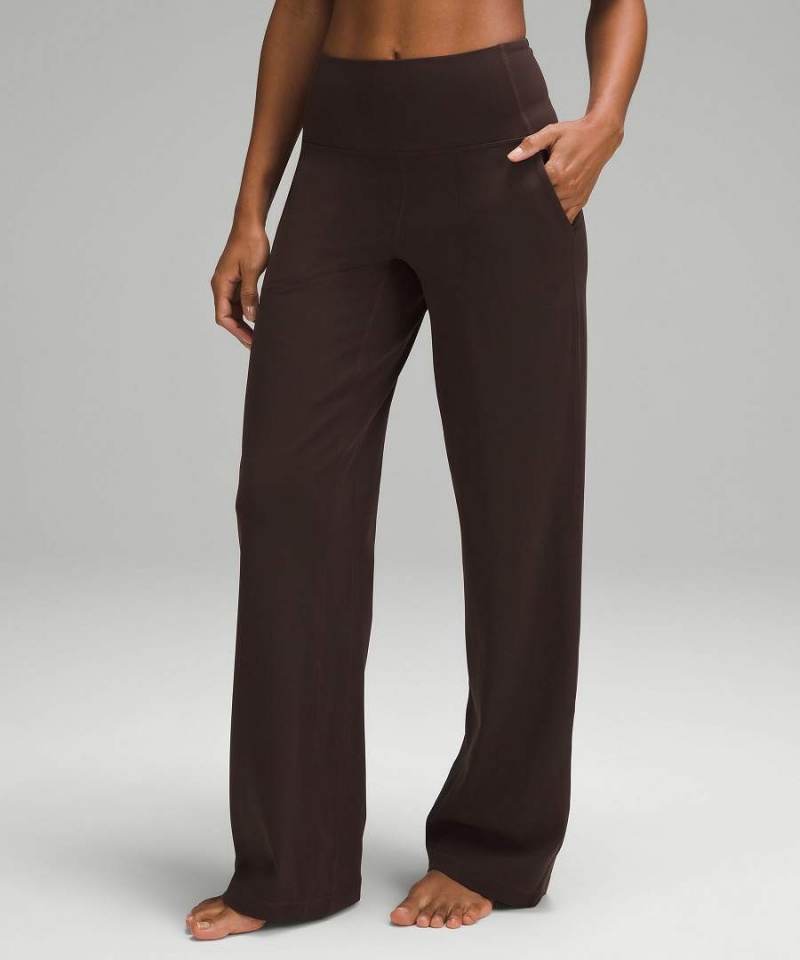 Pantalon Lululemon Align™ High-Rise Anchos-Leg Altas Mujer Negras Chile | 587GXYSDJ