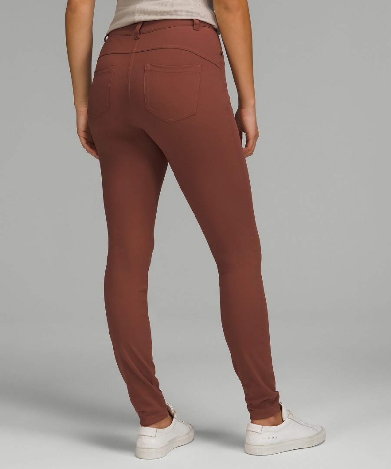Pantalon Lululemon City Sleek Slim-Fit 5 Pocket High-Rise Mujer Cobra Cobra Chile | 429GPVDKJ